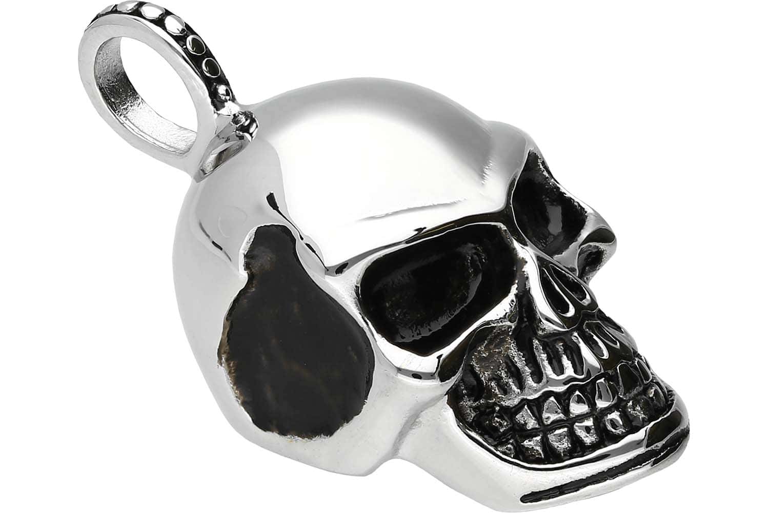 Chirurgenstahl Kettenanhänger TOTENKOPF von Piercingline